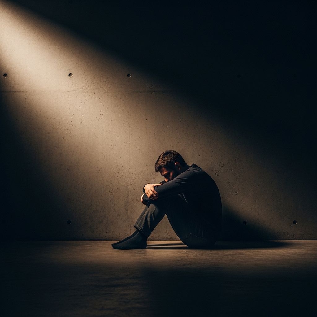 Группа взрослых людей участвует в тренинге по общению: сидят в кругу в просторном конференц-зале и активно дискутируют